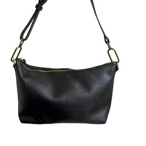 Madewell Black leather small shoulder bag